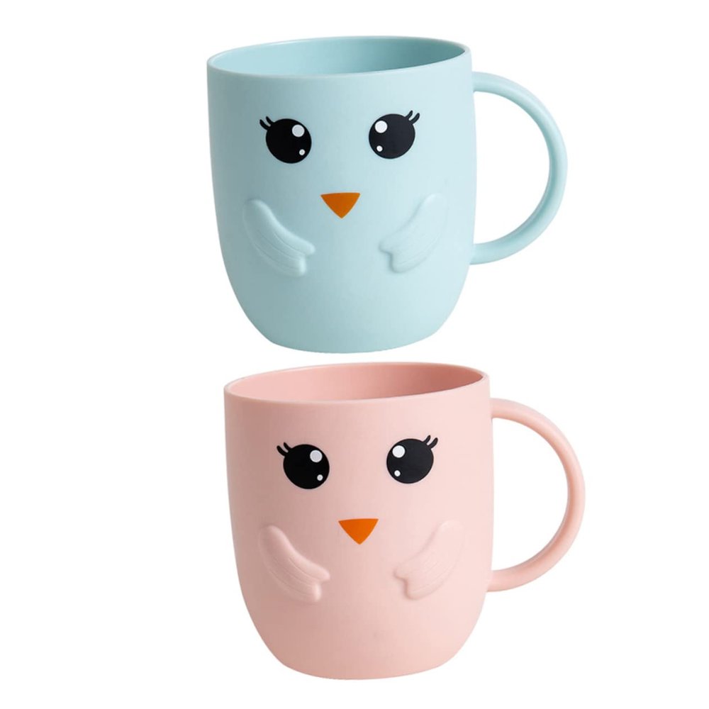 Anneome 4Pcs Frosted Boy Girl Toothbrush Cups Drop-Resistant Cartoon Design Lightweight and Wash Tumblers for Bathroom Use Multipurpose Boy Girl Mouthwash and Water Cups