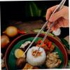 5pairs Non-slip Chopsticks for Boys and Girls Silverware Design for Household Outdoor Use Practical for Party Bbq view 3