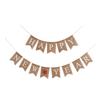 MERRYHAPY Hay New Year Party Decoration Banner Happy New Year Bunting Fabric Hanging Swirl Wall Decor view 1