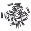 Zerodeko 100pcs Mini Plastic Craft Clips Lightweight Black Clips for Hanging Photos Clothes and Crafts Versatile Use for Home Decor Weddings and Events view 1