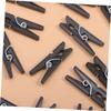 Zerodeko 100pcs Mini Plastic Craft Clips Lightweight Black Clips for Hanging Photos Clothes and Crafts Versatile Use for Home Decor Weddings and Events view 2