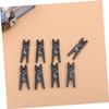 Zerodeko 100pcs Mini Plastic Craft Clips Lightweight Black Clips for Hanging Photos Clothes and Crafts Versatile Use for Home Decor Weddings and Events view 3