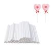 SHOWERORO 100pcs Non-bendable Paper Lollipop Sticks Cake Pop Sticks Sturdy for Cake Supplies view 1
