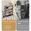 Plastic folding shoe rack,small shoe rack for entryway,shoe organizer cabinet for entryway,adjustable shoe rack,shoes storage organizer,shoe storage entryway,shoe cabinets for entryway slim space ( Si view 4