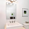 Frame My Mirror Silver Metal Framed Mirror, 28" x 54" Mirror for Bathroom, Metal Frame, True Reflections Glass, Satin Nickel Finish, Stanton Design, Hangs Horizontally or Vertically, Made in USA view 3