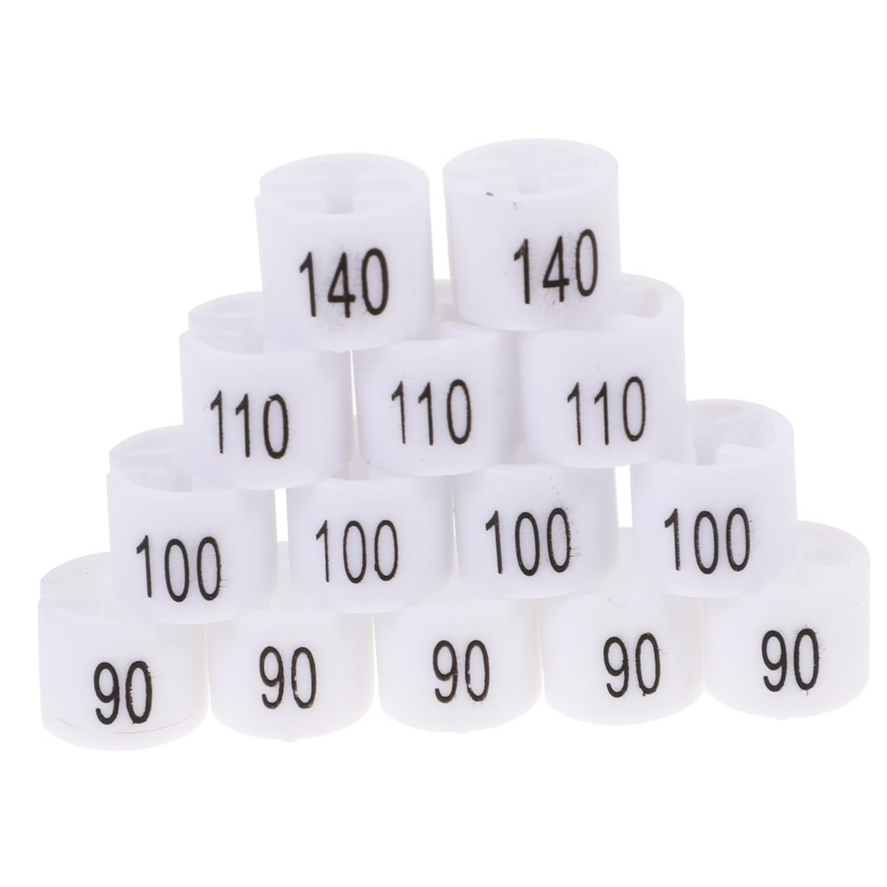 PRETYZOOM 100pcs Plastic Clothing Markers Hanger Tags for Organizing Garments Easy Identification for Retail Display and Customer Convenience