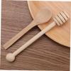 KICHOUSE 4pcs Wooden Honey Stirring Stick Honey Spoon for Dipper Wedding Party Favors view 4