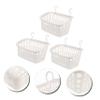 PRETYZOOM 3pcs Wall Hanging Baskets Kitchen Storage Organizers Boho Decor Bathroom Organizer Condiment Basket view 2