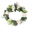 BIUDECO 1pc White Rose Garland for Spring Wedding Decor Pendant for Home and Door Decoration Floral Ornament Easy Care and Design view 1