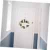 BIUDECO 1pc White Rose Garland for Spring Wedding Decor Pendant for Home and Door Decoration Floral Ornament Easy Care and Design view 4