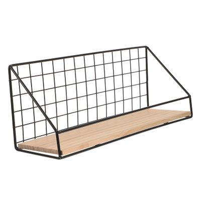 Zerodeko 1pc Wall-Mounted Book Organizer Medium Storage Rack for Books Plants Decor Simple Stylish Design for Bedroom Kitchen Office Living Room