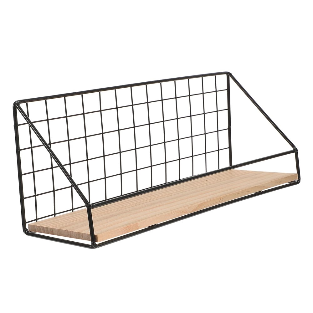 Zerodeko 1pc Wall-Mounted Book Organizer Medium Storage Rack for Books Plants Decor Simple Stylish Design for Bedroom Kitchen Office Living Room