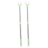 2pcs Retractable Clothes Drying Fork with Adjustable PP Head view 1