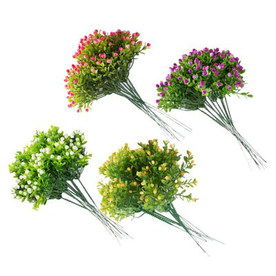 Zerodeko Artificial Flowers Bouquet 40pcs Mini Gypsophila Fake Flowers for Home Cafe Event Decor Random Color