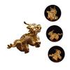 PRETYZOOM Simulated Brass Dragon Adornment Elegant Chinese Zodiac Dragon Statue for Home Office Desktop Decor Lightweight Stylish Delicate Design for Bookshelves Windowsills Tables view 4