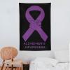 Alzheimer's Awareness Tapestry,Funny Bedroom Home Wall Tapestries for College Dorm Wall Decoration Tapestry Hanging 40"x60"inch view 1