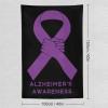 Alzheimer's Awareness Tapestry,Funny Bedroom Home Wall Tapestries for College Dorm Wall Decoration Tapestry Hanging 40"x60"inch view 2