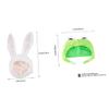 PACKOVE 2pcs Animal Ear Hats Adorable Party Headwear for Creative Dress-up Includes Bunny Frog Designs Lightweight Breathable for Comfortable Wear view 2
