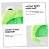 PACKOVE 2pcs Animal Ear Hats Adorable Party Headwear for Creative Dress-up Includes Bunny Frog Designs Lightweight Breathable for Comfortable Wear view 4