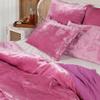 Sophia-Art Luxury Velvet Bedding Set - Queen, King, Cal King, California King, Full/Queen, Solid Pattern, Rayon Velvet, Soft and Hypoallergenic (Lilac, Twin XL 59"x102") view 4
