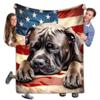 365CUSGIFTS Cane Corso Fleece Blanket and Sherpa Blanket for Couch - Lightweight Plush Fuzzy Cozy Soft Blankets and Throws for Sofa, Bed view 1
