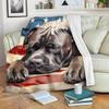 365CUSGIFTS Cane Corso Fleece Blanket and Sherpa Blanket for Couch - Lightweight Plush Fuzzy Cozy Soft Blankets and Throws for Sofa, Bed view 2