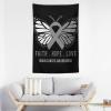 Butterfly Brain Cancer Awareness Tapestry,Funny Bedroom Home Wall Tapestries for College Dorm Wall Decoration Tapestry Hanging 40"x60"inch view 3