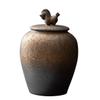SHOWERORO 1pc Ceramic Tea Leaf Jar Airtight Storage Container for Tea Flour Sugar and Spices Elegant Japanese Design Smooth Finish for Home Use and Organization view 1