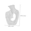 PRETYZOOM Ceramic Flower Vase Modern Kissing Couple Decor Vanity Decor for Living view 4