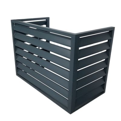 Cover type air conditioner outdoor unit,metal privacy screen,Outdoor installation air conditioning fence,Aluminum air conditioner and heat pump covers, Suitable for external air conditioning units ( C