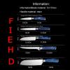 Kitchen Knife Sets, Damascus Kitchen Knife Set Laser Pattern Professional Japanese Chef Knives 440C Stainless Steel (Size : 3PCS-B) view 2
