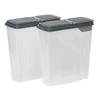 SEDLAV 2-Pack Cereal Keeper, Plastic, 24 Cup - Dark Gray Lid - Convenient Storage Solution for Preserving Freshness of Cereal and Dry Goods view 1
