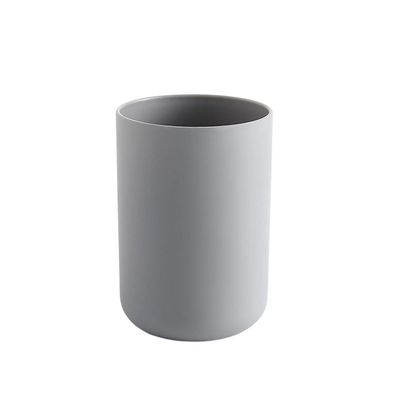 Toothbrush Tumbler,Toothbrush Holders, 2pcs Creative Portable Style Bathroom Toothbrush Cup Simple Plain Cup Two Color Couple Tooth CupFine Lines Matte & Comfortable Grip (Color : Gray) (Color : Gra