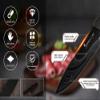 Kitchen Knife Sets, 6pcs Black Knives Set Professional Chef Knife Tool DIY Roll Bag Portable Knives Kitchen Tools Slicing Santoku Fruit Knife with cover view 4