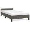 Gecheer Bed Frame with Headboard, Soft Velvet Fabric, Twin XL Size, Sturdy Plywood Slats, for Cozy Bedroom view 2