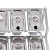 LYNICESHOP 2 Tiers Expandable Spice Rack, 13.8"-23.6" Seasoning Holder with 8 Pans Stainless, Heavy Duty Countertop Inclined Holder Adjustable Countertop Holder for Sauce Ingredients Fruits view 3