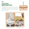 FELTECHELECTR 1piece Wicker Woven Flower Basket Cloth Lining Handheld Decorative Basket for Festivals Weddings and Flower Arrangements Elegant Natural Willow Craftsmanship view 3