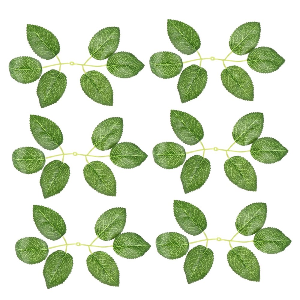 BIUDECO 50pcs Artificial Simulation Plant Decor for Wedding Home and Crafting Projects Beautiful and Reusable Faux Leaves for Floral Arrangements