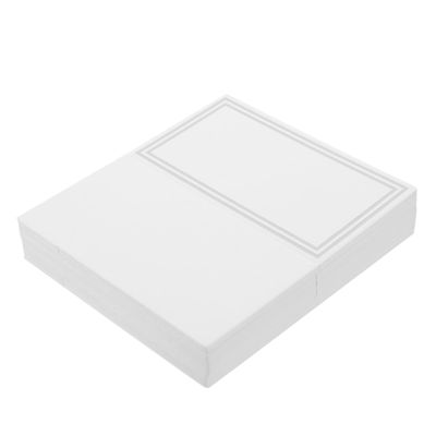 Zerodeko Table Place Cards 100pcs Silver Name Cards for Wedding Party Banquet Seating Arrangement