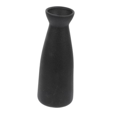 Black White Ceramic Vase Modern Farmhouse Decor Centerpiece Dried Flowers Minimalist Rustic Home