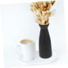Black White Ceramic Vase Modern Farmhouse Decor Centerpiece Dried Flowers Minimalist Rustic Home view 2