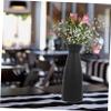 Black White Ceramic Vase Modern Farmhouse Decor Centerpiece Dried Flowers Minimalist Rustic Home view 3