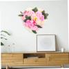 BIUDECO Shaped Rose Garland Wreath Elegant Floral Decoration for Home Wedding and Valentine Day Lifelike Faux Roses Create Romantic Atmosphere Wall Door Decor view 4