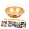 KICHOUSE 50pcs Clear Mini Cake Boxes with Dome Lids Round Muffin Holders for Desserts for Bakeries Parties and Home Use Cookies and More view 2