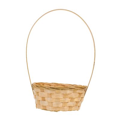 PRETYZOOM 2pcs Woven Bamboo Flower Baskets Handheld Portable Storage Baskets for Decor