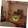PRETYZOOM 2pcs Woven Bamboo Flower Baskets Handheld Portable Storage Baskets for Decor view 2