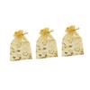 BCOATH Organza Candy Bag 100pcs Heart Shaped Present Bags Wedding Favor Packaging Bags Mesh Pouches for Party view 1