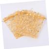BCOATH Organza Candy Bag 100pcs Heart Shaped Present Bags Wedding Favor Packaging Bags Mesh Pouches for Party view 3