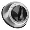 FELTECHELECTR Cooking Timer Mechanical Silver Stainless Steel Kitchen Timer Kitchen Time Manager for Cooking and Baking view 1