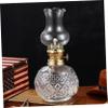 BCOATH Vintage Glass Kerosene Oil Lamp Lantern with Wick Decorative Indoor Lighting for Home Kitchen and Garden Retro Chamber Lamp for Peaceful Atmosphere view 2